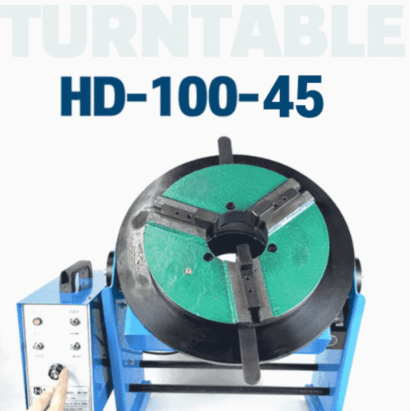 용접테이블 턴테이블 100kg HD-100-45 + D300 관통형 내쇼날시스템