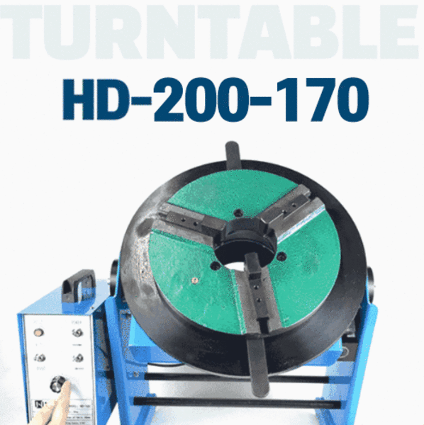 용접테이블 턴테이블 200kg HD-200-170 + D400 관통형 내쇼날시스템